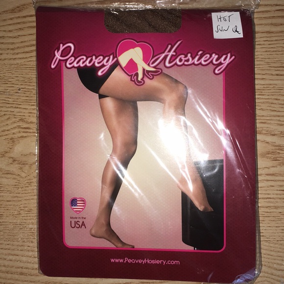 New Hooters Girl Peavey Tights Suntan Sizes A B C D & Q - Picture 4 of 9